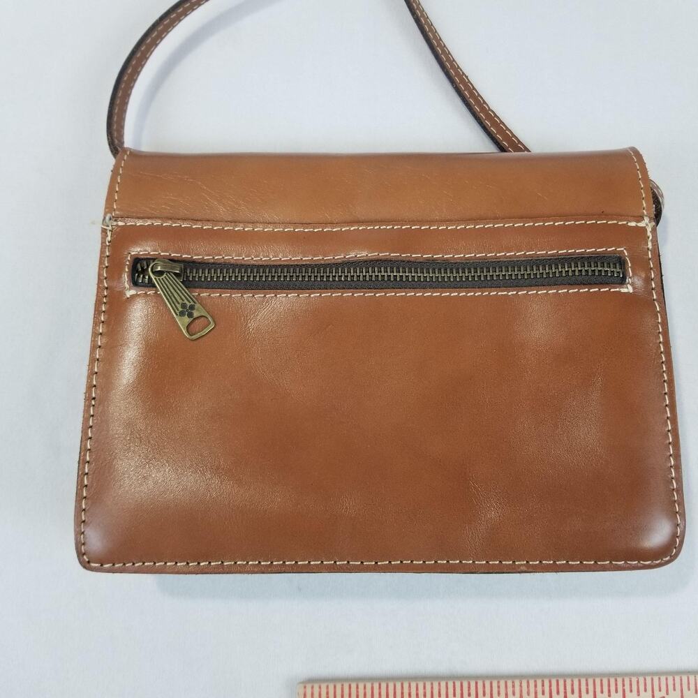 Patricia Nash Crossbody Bag Womens Small Brown Leather Organizer Wallet Pocket - Picture 2 of 16